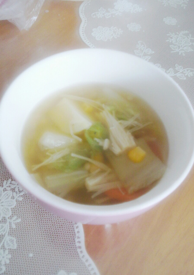 白だしを使ってコンソメ野菜スープ-レシピのメイン写真