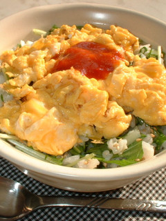 水菜と玉子の混ぜ混ぜご飯-レシピのメイン写真