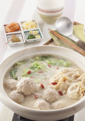 薬味で楽しむ鶏だんごシチュー鍋-レシピのメイン写真