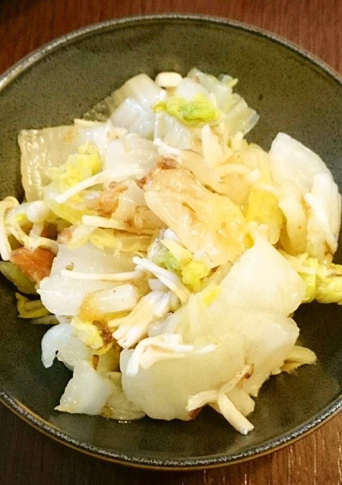 白菜とえのきの梅おかかあえ-レシピのメイン写真