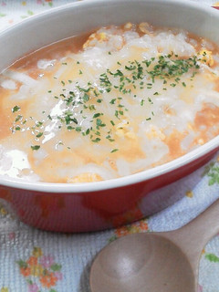 とろけるチーズ♪簡単☆洋風雑炊-レシピのメイン写真