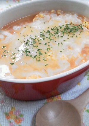 とろけるチーズ♪簡単☆洋風雑炊-レシピのメイン写真