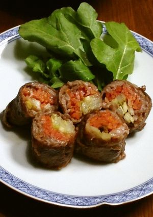 セロリとにんじんの牛肉巻き-レシピのメイン写真