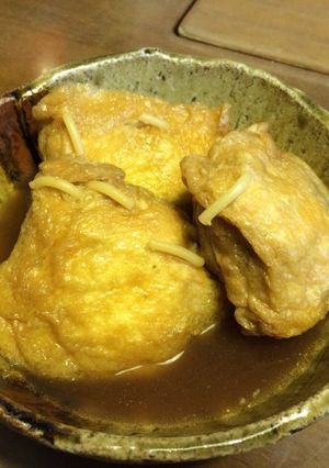 活力なべで短時間！お揚げ肉詰め-レシピのメイン写真