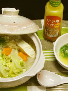 伊予柑大使で豆乳鍋-レシピのメイン写真