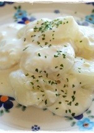 味噌クリームチーズソースお餅ニョッキ-レシピのメイン写真