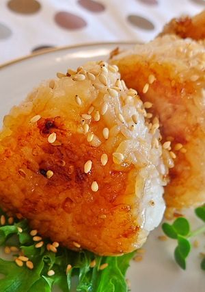 だし香る焼きおにぎり（松小５）-レシピのメイン写真