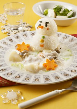 雪だるまと冬野菜シチュー-レシピのメイン写真