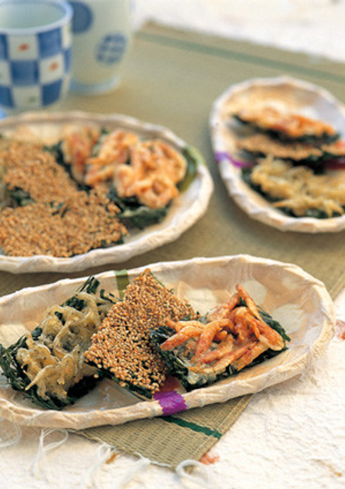 すき昆布のゴマ揚げと磯の香り揚げ-レシピのメイン写真