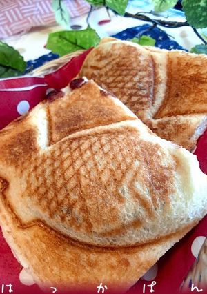 食パンで鯛焼き~♪（笑∇笑)-レシピのメイン写真