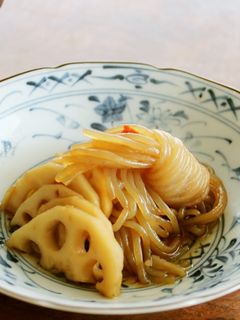 レンジでこんにゃくとれんこんのきんぴら風-レシピのメイン写真