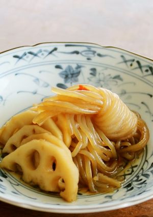 レンジでこんにゃくとれんこんのきんぴら風-レシピのメイン写真