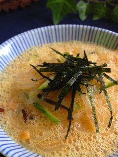 白滝でダイエット!卵と納豆のとろとろ麺-レシピのメイン写真