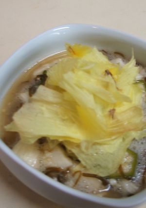 おくらと山芋の和え物~おくらの花添え~-レシピのメイン写真
