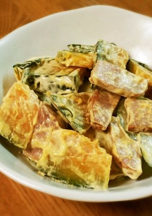 お歳暮ハムが美味しい☆カボチャサラダ-レシピのメイン写真
