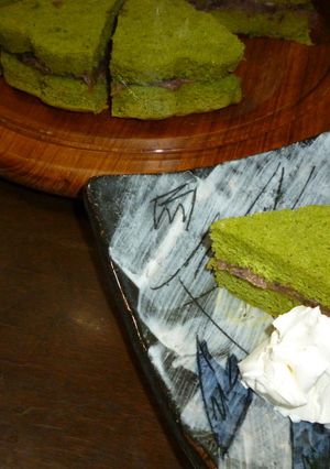 抹茶ケーキ　クリームチーズ相性よし❤-レシピのメイン写真