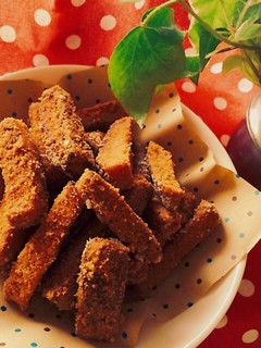 余ったパンの耳で☆きなこ揚げパンラスク-レシピのメイン写真
