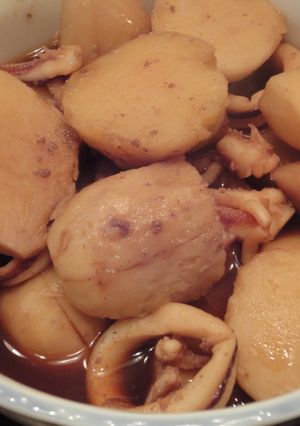 基本の和食11 烏賊と里芋の煮物-レシピのメイン写真