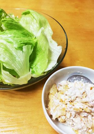 レタス大量消費！簡単美味！ポテチのサラダ-レシピのメイン写真