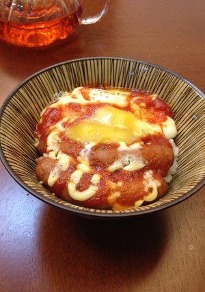 電子レンジで簡単 即席洋風丼-レシピのメイン写真