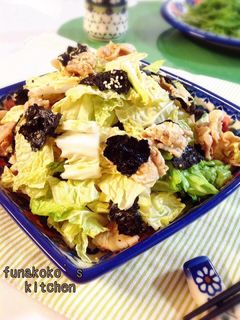 白菜と豚肉の韓国風サラダ-レシピのメイン写真