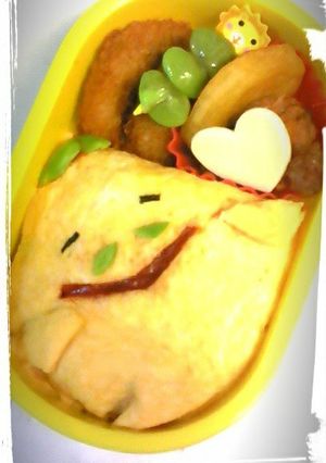 妖怪ウォッチ ホノボーノオムライス♪-レシピのメイン写真
