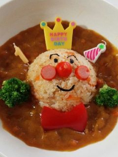 ☆1歳誕生日☆ アンパンマンカレー-レシピのメイン写真