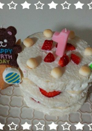 1歳誕生日ケーキ♡（離乳食♪）-レシピのメイン写真