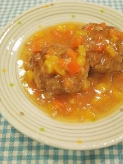 和風煮込みハンバーグ-レシピのメイン写真