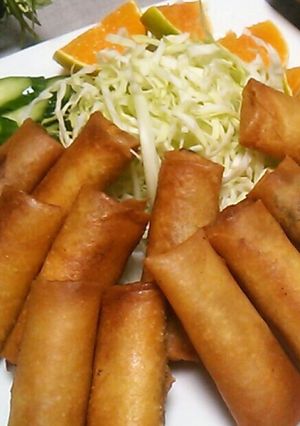 パリッと美味しい♪野菜たっぷり春巻き-レシピのメイン写真