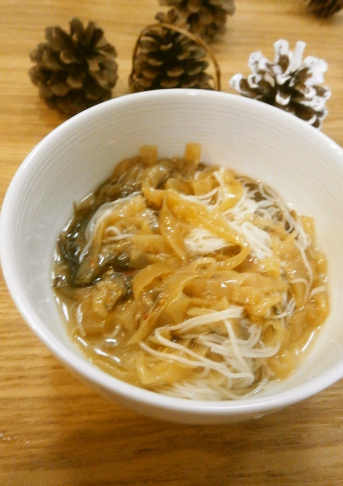 もずくと中華くらげdeおつまみ素麺-レシピのメイン写真