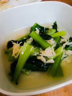 小松菜とホタテのさっと煮-レシピのメイン写真