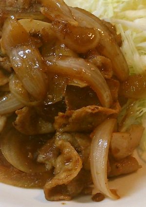 玉ねぎたっぷり、豚のしょうが焼き-レシピのメイン写真