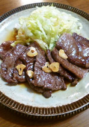 牛肉のガーリックバターソース♪-レシピのメイン写真