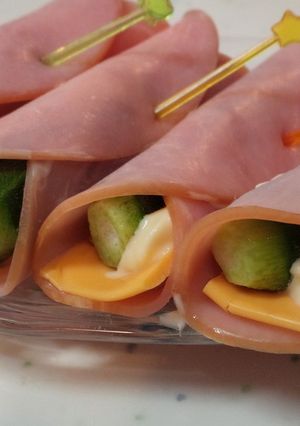 10分以内で♪オクラまるごとチーズハム巻-レシピのメイン写真
