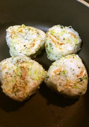 白菜の焼き/焼かないおにぎり-レシピのメイン写真