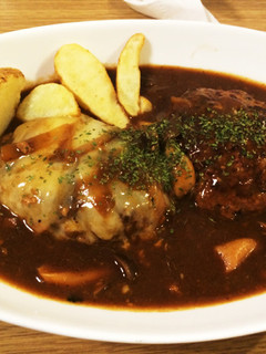 美味☆きのこ煮込みハンバーグ-レシピのメイン写真