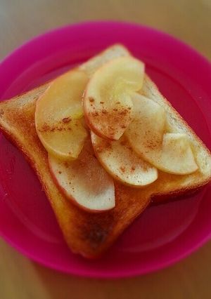 朝食ほっこり♥アップルハチミツﾄｰｽﾄ♥-レシピのメイン写真