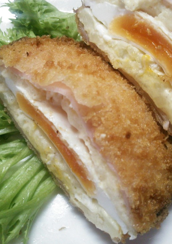 目玉焼きを挟んだポテマヨコロッケ☆-レシピのメイン写真