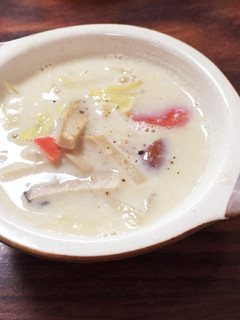 余り物で豆乳スープ-レシピのメイン写真