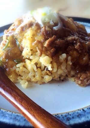肉ネギあんかけチャーハン-レシピのメイン写真