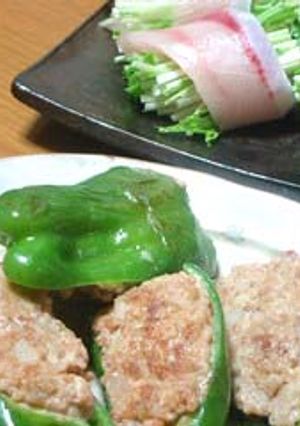 ピーマンの肉詰め　れんこん使用！-レシピのメイン写真