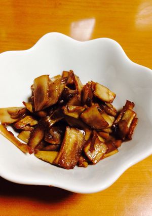 お弁当のプチおかず♡椎茸の軸の甘辛炒め-レシピのメイン写真