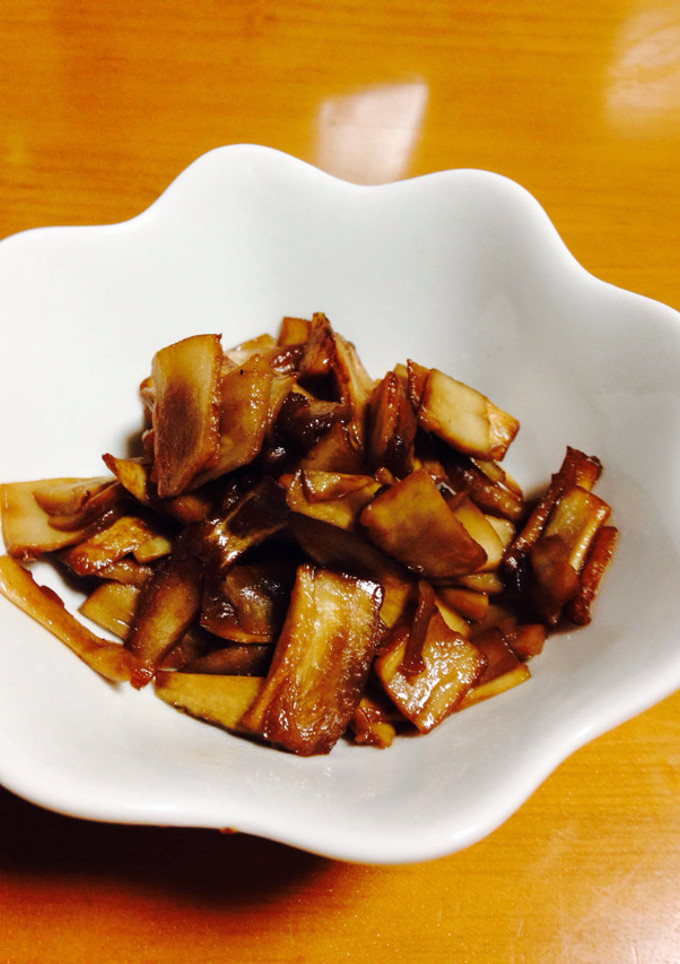 お弁当のプチおかず♡椎茸の軸の甘辛炒め-レシピのメイン写真