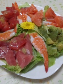 新鮮な魚で作るサラダカルパッチョ-レシピのメイン写真