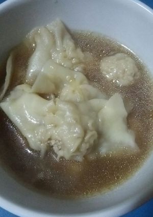 ワンタンスープ＋肉団子-レシピのメイン写真