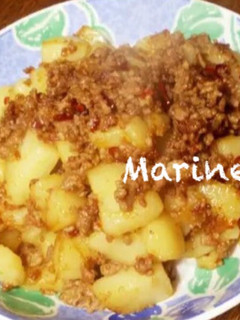 大量消費!じゃがいものひき肉炒め-レシピのメイン写真
