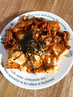 釜山で食べた味!豆腐と豚キムチ!-レシピのメイン写真