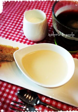 卵無し＊なめらかとろける♪ほうじ茶プリン-レシピのメイン写真