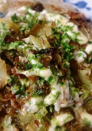 ＊お餅とキャベツと豚肉のお好み焼き＊-レシピのメイン写真